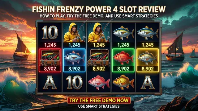 Fishin Frenzy Power 4 Slot Review: How to Play, Try the Free Demo, and Use Smart Strategies